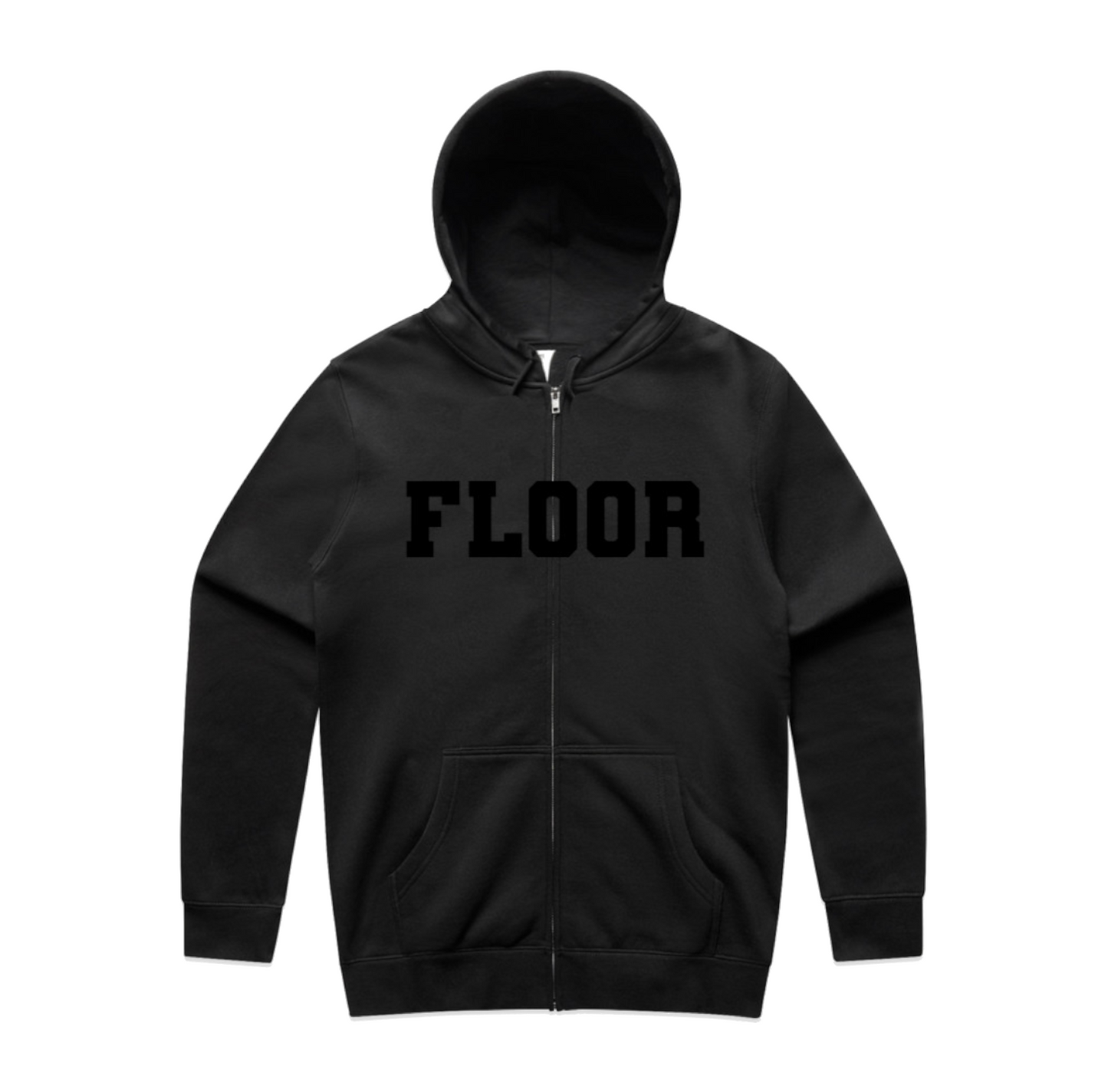 "varsity" zip up hoodie